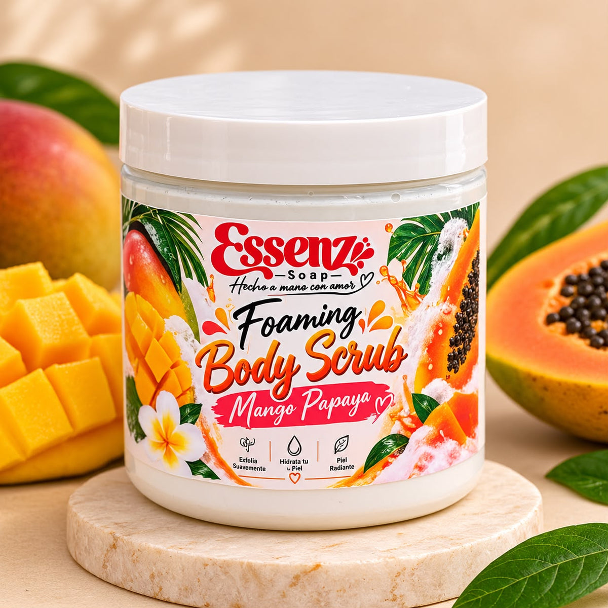 Mango papaya Foaming Scrub